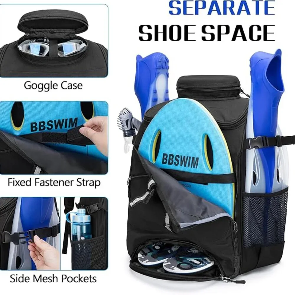 NEW! Large Heavy-Duty Backpack Top-Loading Duffel Bag for Sports/Hiking/Travel - Picture 3 of 11